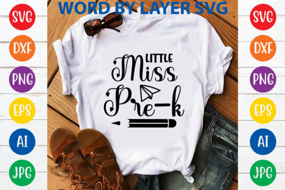 A Brand Designer's Review of Little Miss Pre-k Svg Design for Graphics and Tumbler Wraps