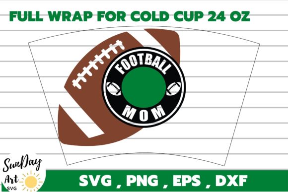 A Designer's Review of the Football Mom Cup Wrap Graphics