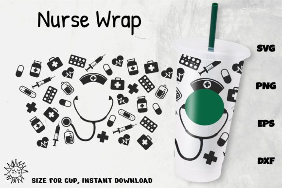 A Nurse Tumbler Design for Crafters and Graphics
