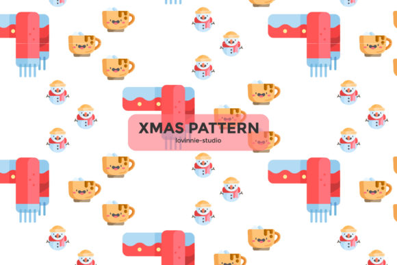 A Playful Snowman Graphic for Seasonal Patterns