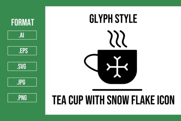 A Tea Cup Icon for Festive Branding and Packaging Graphics