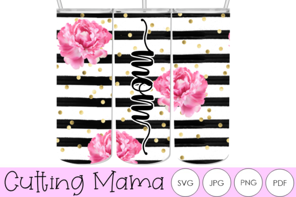 Graphics Review: The Black & White Mom Tumbler Asset