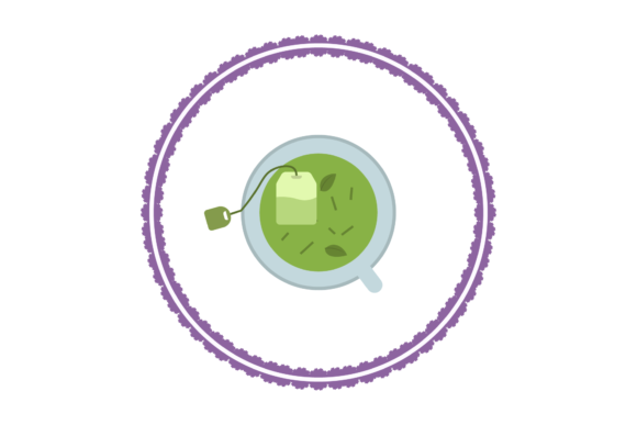 Green Tea in a Cup: A Versatile Icon for Modern Graphics