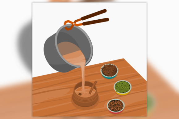 Pouring Chai SVG: A Commercial Graphics Review