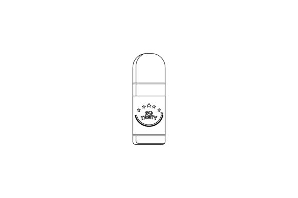 The Tumbler Mug Outline: A Sharp Graphic for Branded Icons